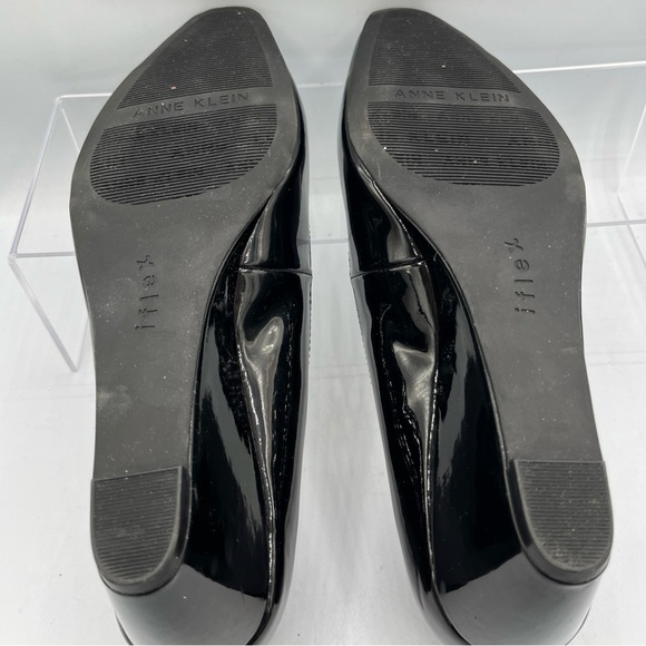 Anne Klein Isley Wedge i flex Women's 9 M Black Patent Dress Pump Stylish - Picture 10 of 12